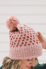 Crochet Kit - Faux "Knit" Beanie + Mittens image 2 thumbnail