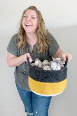 Crochet Kit - The Aggie Basket image 1 thumbnail
