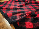 Crochet Kit - C2C Buffalo Plaid Blanket image 2 thumbnail
