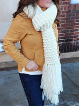 Crochet Kit - Knit-Look Garter Stitch Hat & Scarf image 2 thumbnail