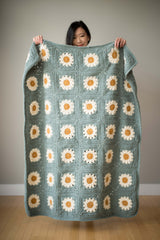 Crochet Kit - Cozy Days Daisy Blanket image 1 thumbnail