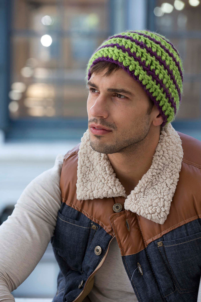 Greenpoint Grunge Cap Pattern (Crochet) – Lion Brand Yarn Canada