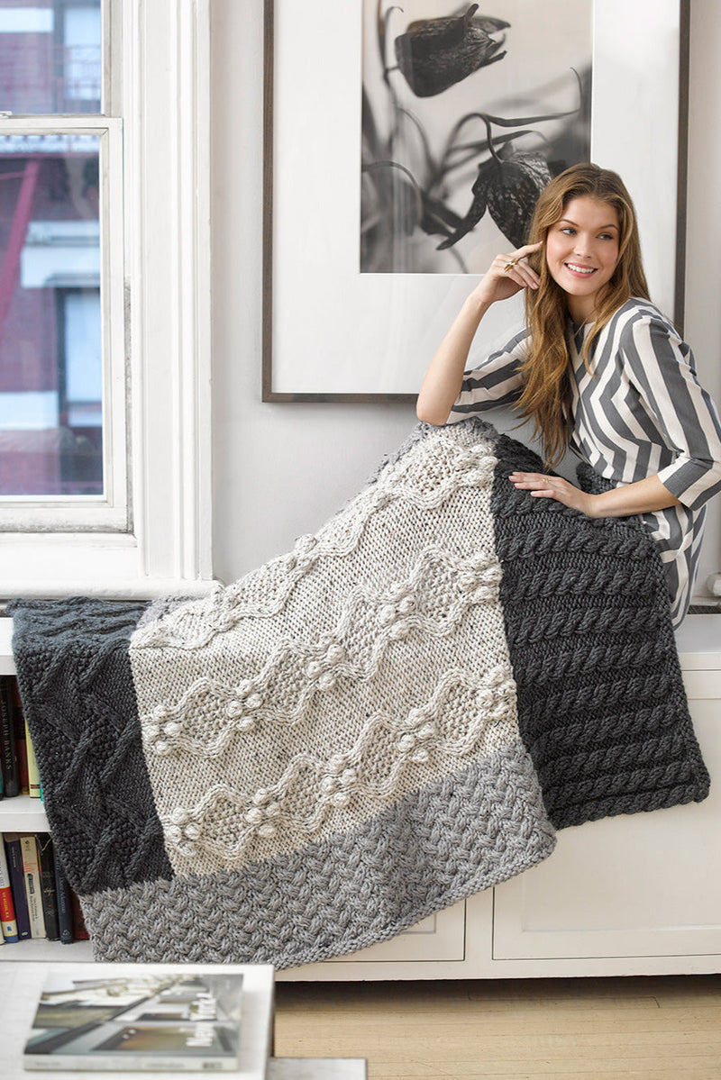 Neutral Cabled Afghan Pattern (Knit) – Lion Brand Yarn Canada