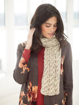 Reversible Cables Scarf image 2 thumbnail