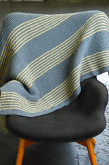 Garter Stitch Striped Blanket image 1 thumbnail