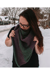 Maya Tunisian Crochet Shawl image 1 thumbnail