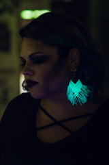 Macrame Halloween Earrings image 2 thumbnail