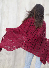 Knit Kit - Merlot Alpaca Wrap image 3 thumbnail