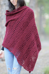Knit Kit - Merlot Alpaca Wrap image 1 thumbnail