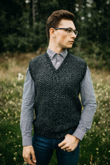 Crochet Kit - Summit Men's Sweater Vest image 3 thumbnail