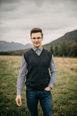 Crochet Kit - Summit Men's Sweater Vest image 1 thumbnail