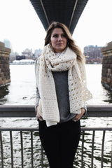 Crochet Kit - Snowfall on the Bowery Wrap image 1 thumbnail