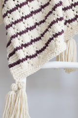 Knit Kit - Stripes & Eyelets Urban Blanket image 1 thumbnail
