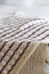 Knit Kit - Stripes & Eyelets Urban Blanket image 2 thumbnail