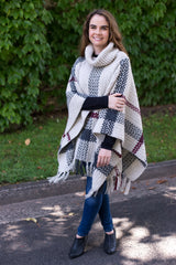 Crochet Kit - Glencoe Tartan Poncho image 1 thumbnail