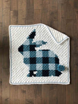 Crochet Kit - C2C Bunny Rabbit Blanket image 2 thumbnail