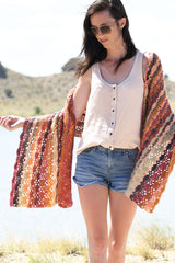 Crochet Kit - Isla Scalloped Wrap image 1 thumbnail