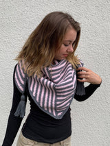 Crochet Kit - Stripe Me Shawl image 2 thumbnail