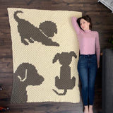 Crochet Kit - Draped in Dogs Afghan image 2 thumbnail