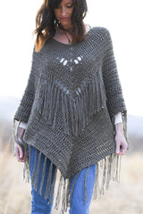 Crochet Kit - Trails End Seamless Poncho image 1 thumbnail