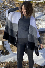 Crochet Kit - Color Block Cape image 1 thumbnail