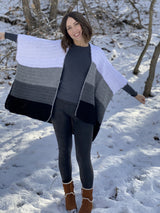 Crochet Kit - Color Block Cape image 2 thumbnail