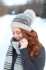 Crochet Kit - Prim Stripe Beanie & Scarf image 2 thumbnail