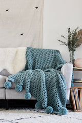 Crochet Kit - Celestial Poms Throw image 2 thumbnail