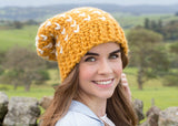 Crochet Kit - Fair Isle Biscotti Hat image 1 thumbnail
