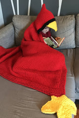 Knit Kit - Hooded Bird Blanket image 1 thumbnail