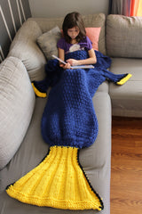 Knit Kit - Blue Fish Blanket image 1 thumbnail