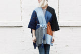 Crochet Kit - Shades of Indigo Poncho image 2 thumbnail