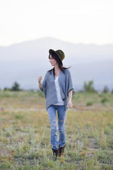 Knit Kit - Drop Stitch Cotton Poncho image 3 thumbnail