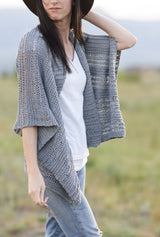 Knit Kit - Drop Stitch Cotton Poncho image 4 thumbnail