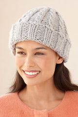 Loom Knit Cable Hat And Wristers - Version 1 image 1 thumbnail