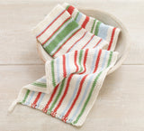 Knit Striped Dishcloths - Version 1 image 1 thumbnail