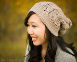 Crochet Kit - Cabled Slouchy Beanie image 1 thumbnail