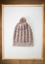 Crochet Kit - Cabled Slouchy Beanie image 2 thumbnail