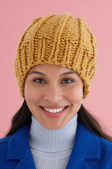 Easy Rib Knit Hat Pattern image 1 thumbnail
