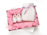 Learn to Knit Baby Booties and Hat Pattern image 1 thumbnail