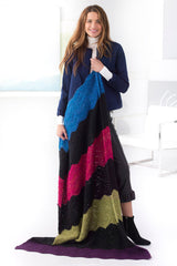 Graphic Ripple Afghan - Version 2 image 1 thumbnail