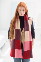 Loom Knit Colorblock Scarf - Version 1 image 1 thumbnail
