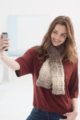Checkerboard Rib Scarf image 1 thumbnail