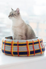 Curl-Up Kitty Cat Bed image 1 thumbnail