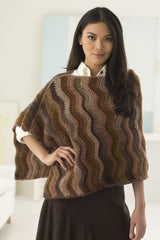 Chocolate Ripple Poncho image 1 thumbnail