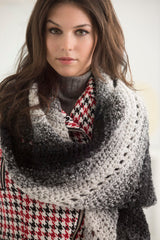 2 Ball Diagonal Shawl image 1 thumbnail