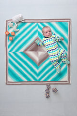 Four Square Baby Afghan image 1 thumbnail