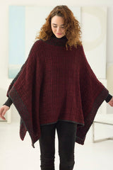 Textured Stitch Poncho image 1 thumbnail