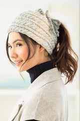 Cabled Bun Hat image 1 thumbnail