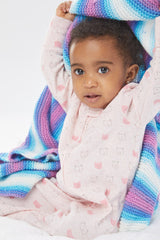 Garter Squares Baby Throw image 1 thumbnail